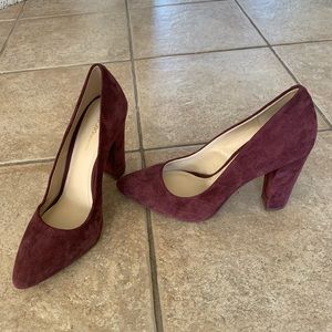 BCBG Generation Burgundy Suede Pumps